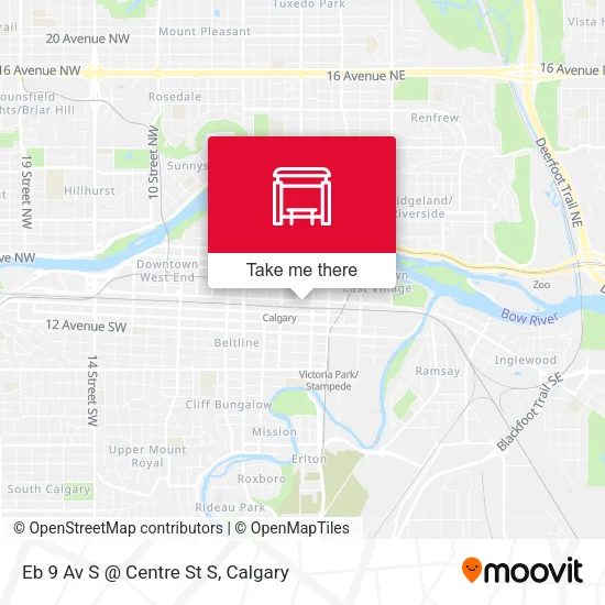 Eb 9 Av S @ Centre St S map