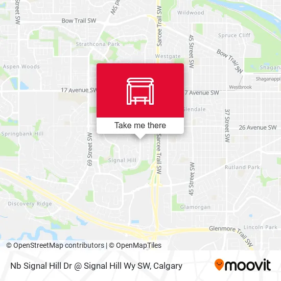 Nb Signal Hill Dr @ Signal Hill Wy SW map