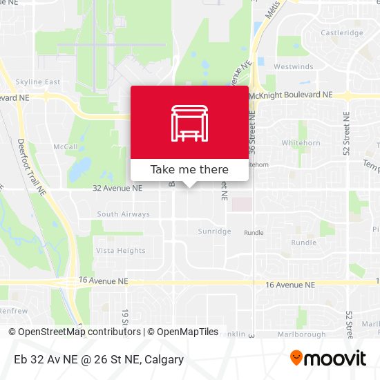 Eb 32 Av NE @ 26 St NE map