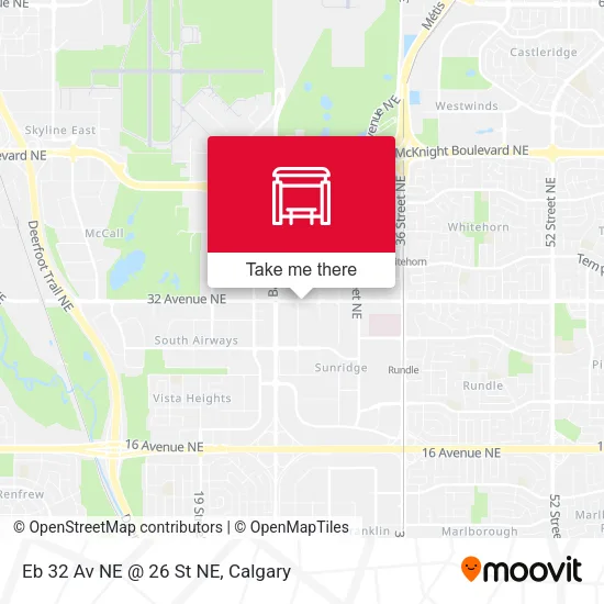 Eb 32 Av NE @ 26 St NE map