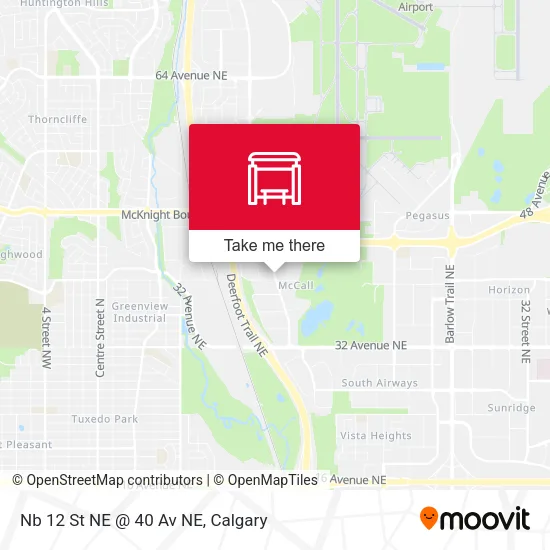 Nb 12 St NE @ 40 Av NE map