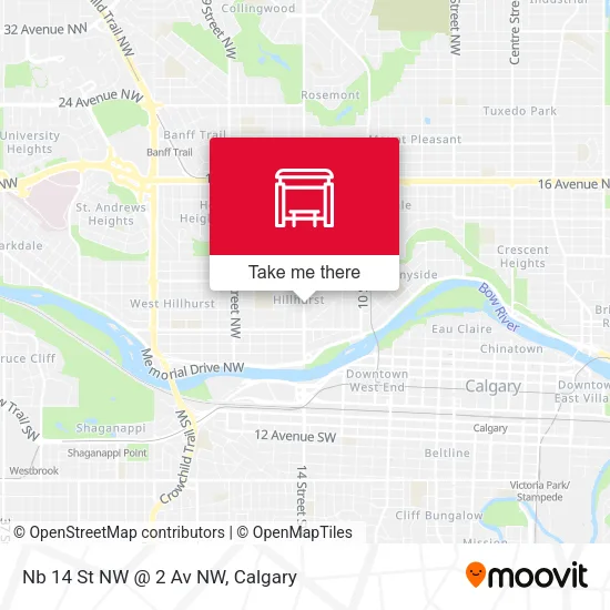Nb 14 St NW @ 2 Av NW map