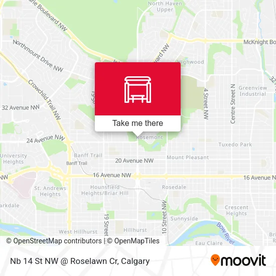 Nb 14 St NW @ Roselawn Cr map