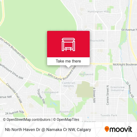Nb North Haven Dr @ Namaka Cr NW map