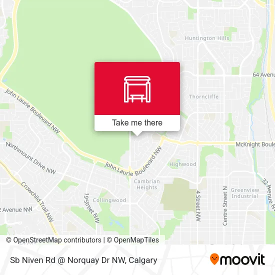 Sb Niven Rd @ Norquay Dr NW map