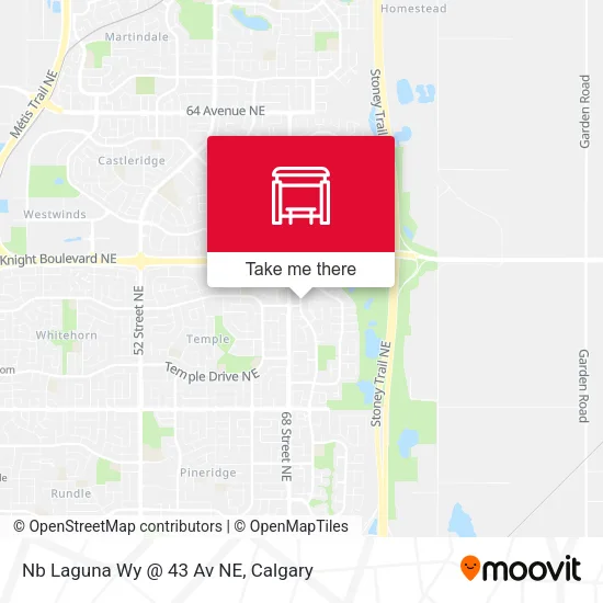 Nb Laguna Wy @ 43 Av NE map