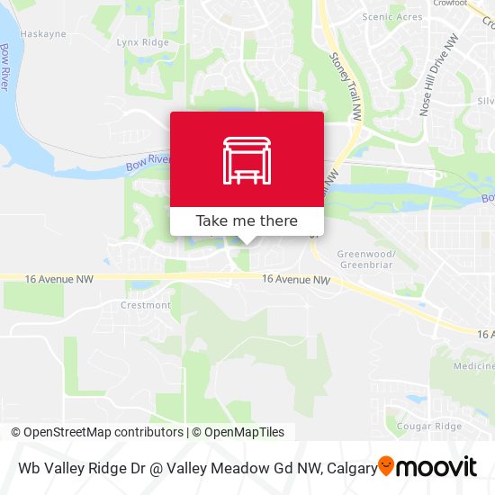 Wb Valley Ridge Dr @ Valley Meadow Gd NW map