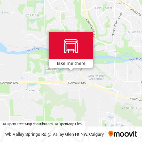 Wb Valley Springs Rd @ Valley Glen Ht NW map