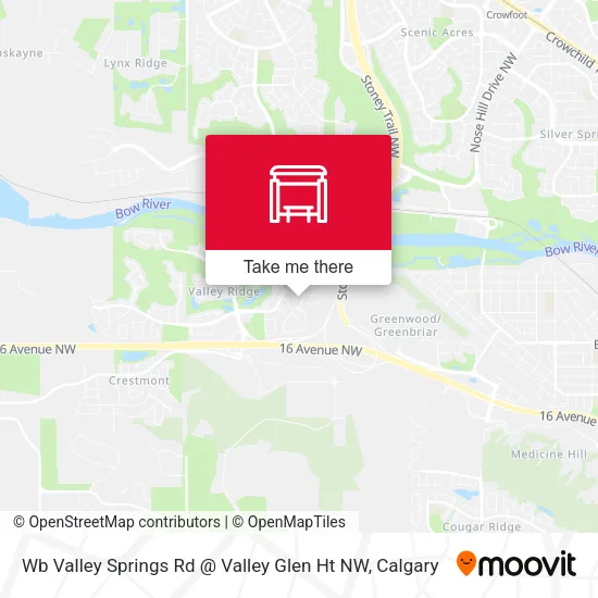 Wb Valley Springs Rd @ Valley Glen Ht NW map