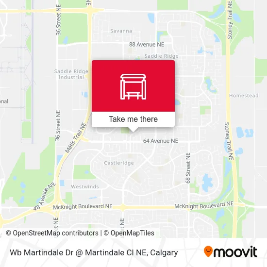 Wb Martindale Dr @ Martindale Cl NE map