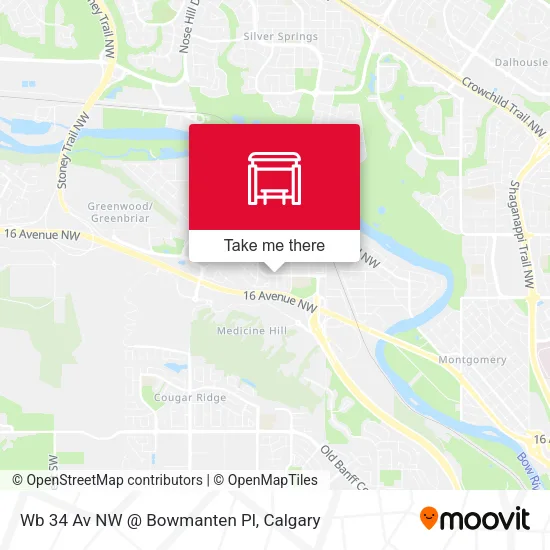 Wb 34 Av NW @ Bowmanten Pl map
