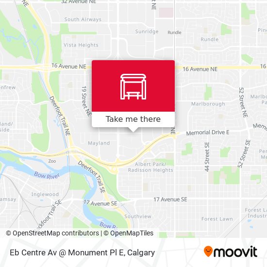 Eb Centre Av @ Monument Pl E map