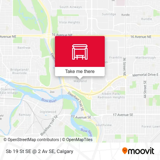 Sb 19 St SE @ 2 Av SE map