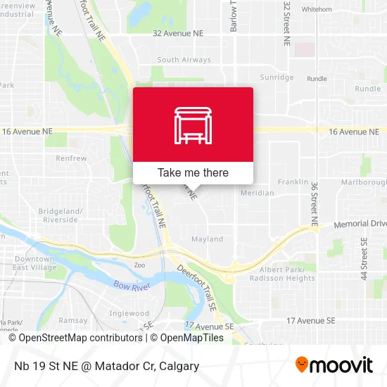 Nb 19 St NE @ Matador Cr map