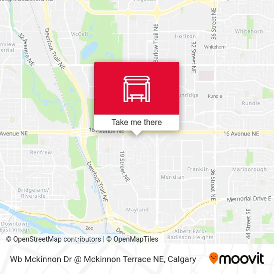 Wb Mckinnon Dr @ Mckinnon Terrace NE map