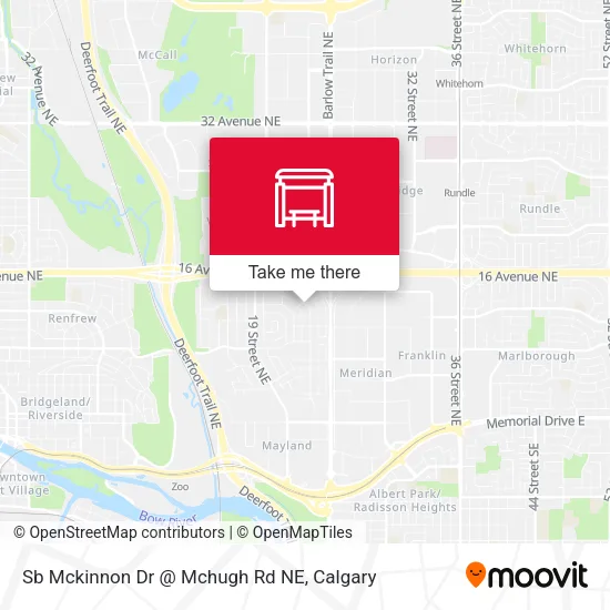 Sb Mckinnon Dr @ Mchugh Rd NE map