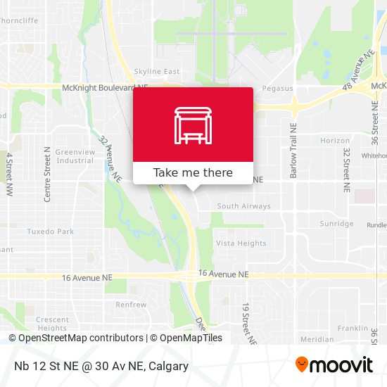 Nb 12 St NE @ 30 Av NE map