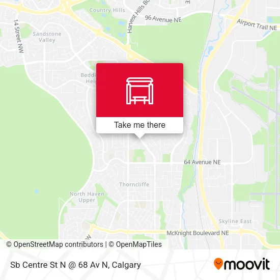 Sb Centre St N @ 68 Av N map