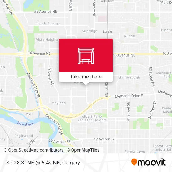 Sb 28 St NE @ 5 Av NE map