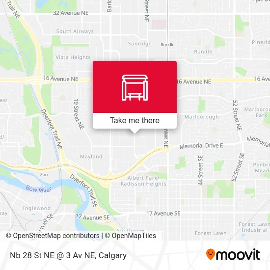 Nb 28 St NE @ 3 Av NE map