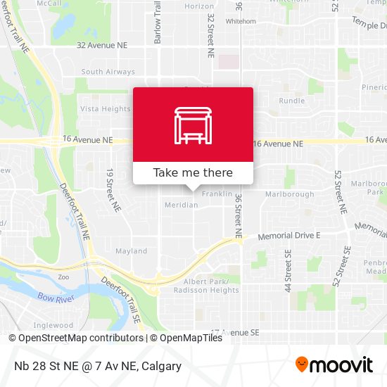 Nb 28 St NE @ 7 Av NE map