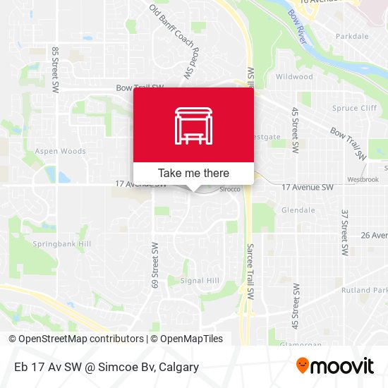 Eb 17 Av SW @ Simcoe Bv map