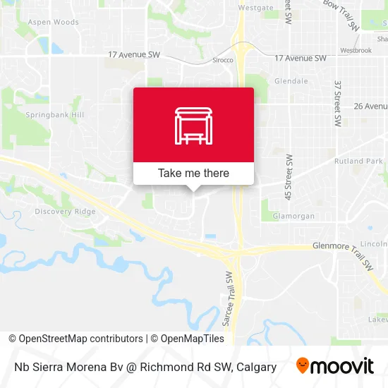 Nb Sierra Morena Bv @ Richmond Rd SW map