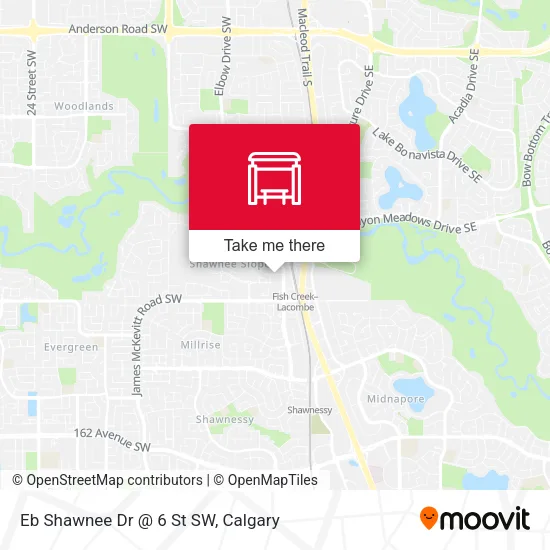 Eb Shawnee Dr @ 6 St SW map