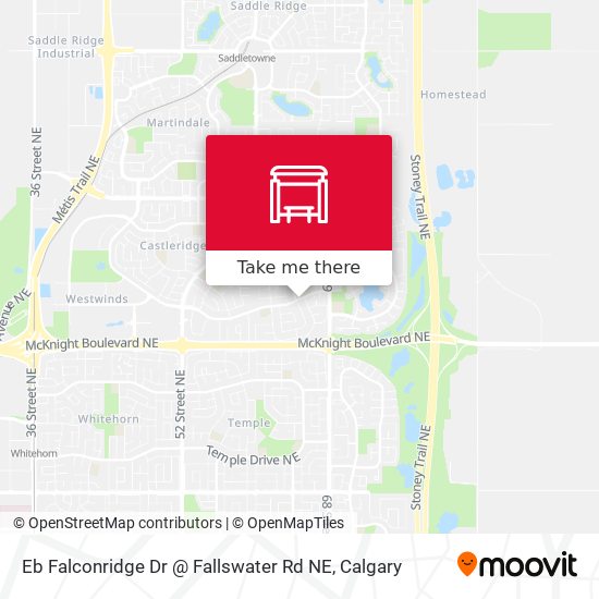 Eb Falconridge Dr @ Fallswater Rd NE map
