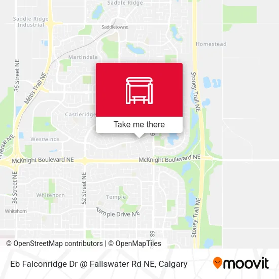 Eb Falconridge Dr @ Fallswater Rd NE map