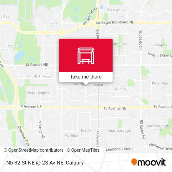 Nb 32 St NE @ 23 Av NE map