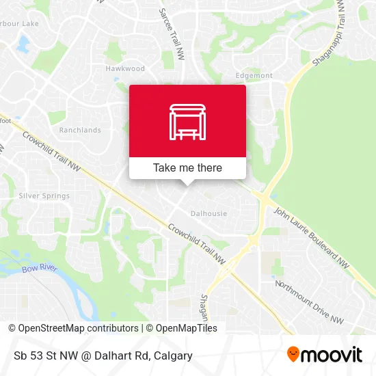 Sb 53 St NW @ Dalhart Rd map