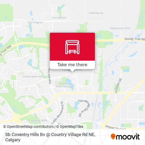 Sb Coventry Hills Bv @ Country Village Rd NE map