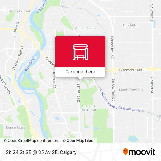 Sb 24 St SE @ 85 Av SE map