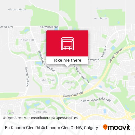 Eb Kincora Glen Rd @ Kincora Glen Gr NW map