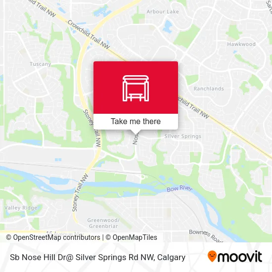 Sb Nose Hill Dr@ Silver Springs Rd NW plan