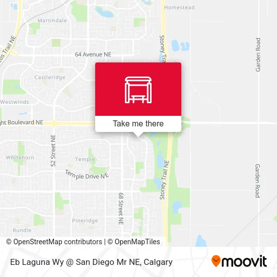 Eb Laguna Wy @ San Diego Mr NE map