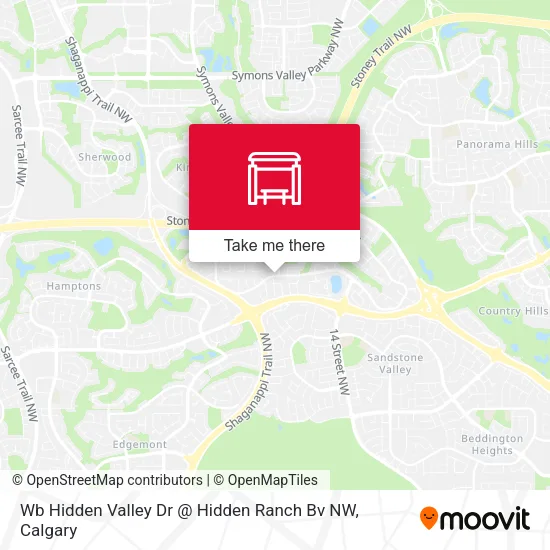 Wb Hidden Valley Dr @ Hidden Ranch Bv NW map