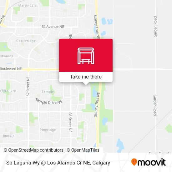 Sb Laguna Wy @ Los Alamos Cr NE map