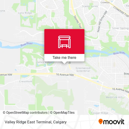 Valley Ridge East Terminal map