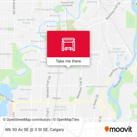 Wb 50 Av SE @ 3 St SE map
