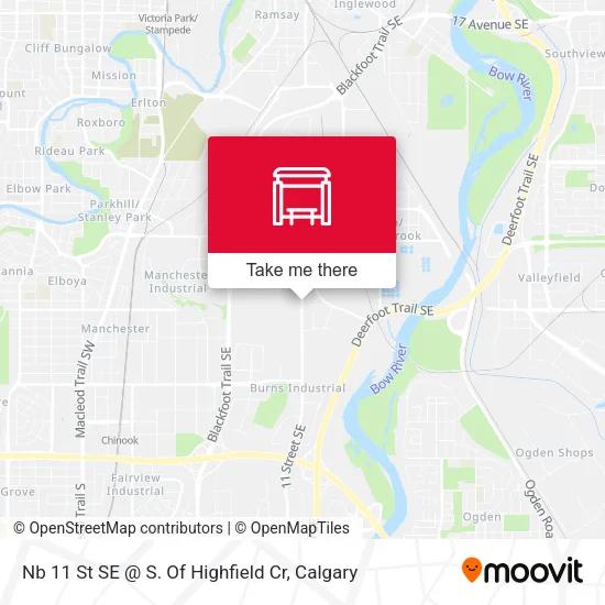 Nb 11 St SE @ S. Of Highfield Cr map