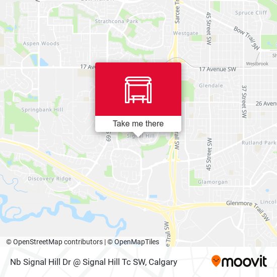 Nb Signal Hill Dr @ Signal Hill Tc SW map