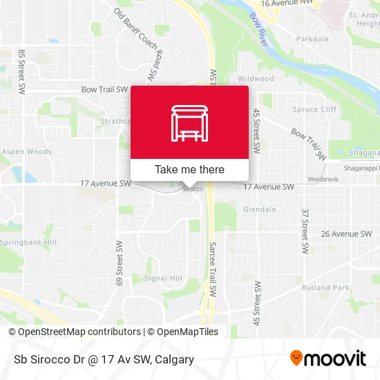 Sb Sirocco Dr @ 17 Av SW plan