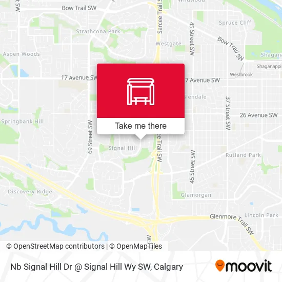 Nb Signal Hill Dr @ Signal Hill Wy SW map