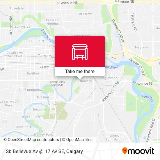 Sb Bellevue Av @ 17 Av SE map