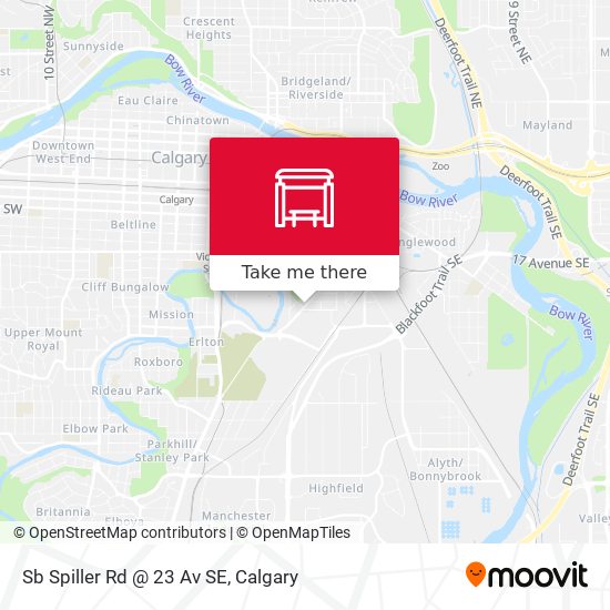 Sb Spiller Rd @ 23 Av SE map