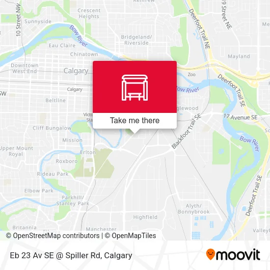 Eb 23 Av SE @ Spiller Rd map