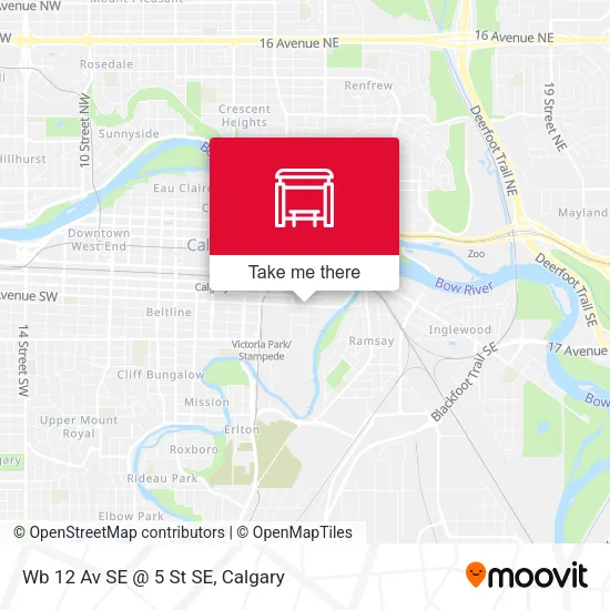 Wb 12 Av SE @ 5 St SE map