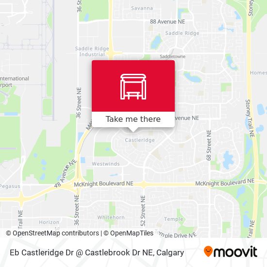 Eb Castleridge Dr @ Castlebrook Dr NE map